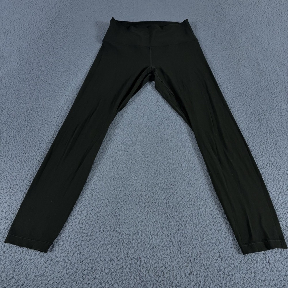 Lululemon Align High Rise Pant 25" Womens 6 Green Leggings Nulu Running Gym Lift